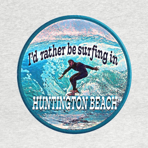 Huntington Beach, California Surfing Logo by AmeliaCarrie